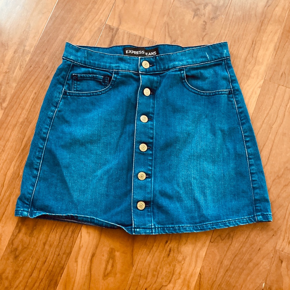 Express jean skirt